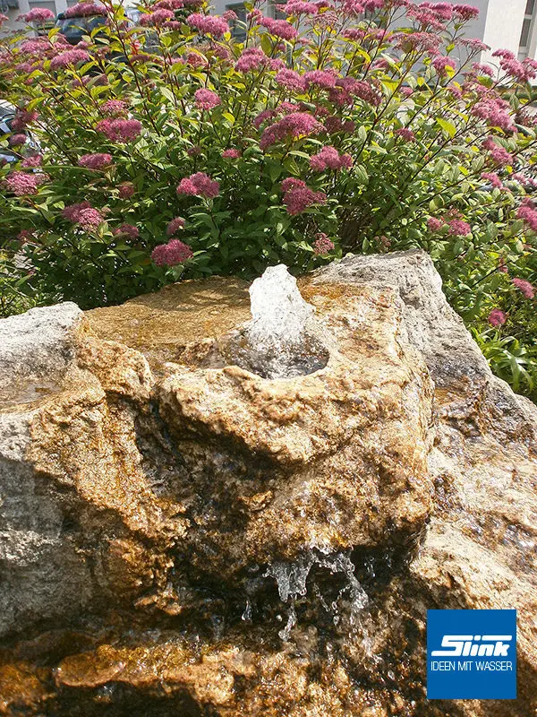 Gartenbrunnen Steinbrunnen Stein-Springbrunnen Wasserspiel Steinoptik Leichtbau