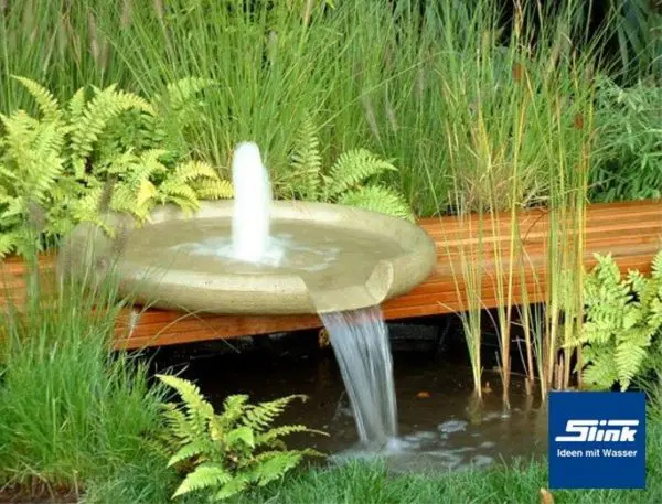 Springbrunnen Wasserschale Geysir