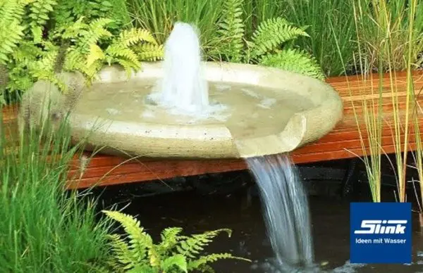 Springbrunnen Wasserschale Geysir