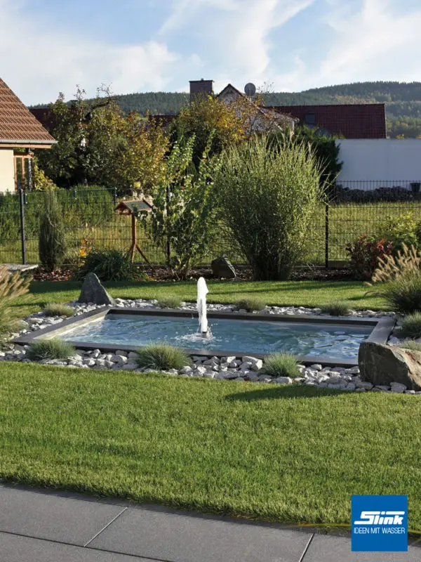 Fontäne Garten, Springbrunnen, Gartenbrunnen, Teichbecken, Terrassenbecken, Wasserbecken mit Wasserspiel