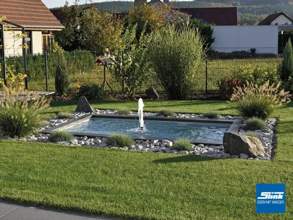 Fontäne Garten, Springbrunnen, Gartenbrunnen, Teichbecken, Terrassenbecken, Wasserbecken mit Wasserspiel