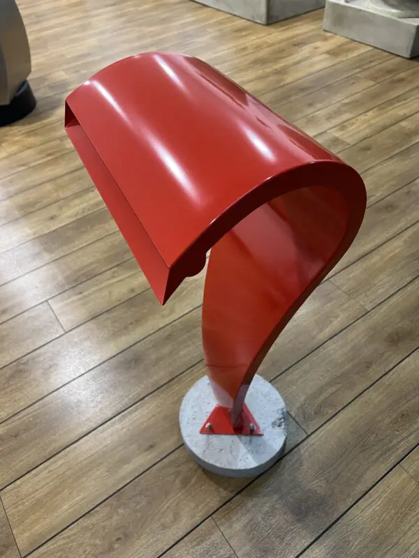 Wasserfall Edelstahl rot vbbeschichtet - moderne Optik