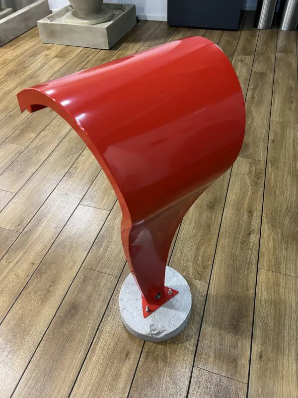 Wasserfall Edelstahl rot vbbeschichtet - moderne Optik