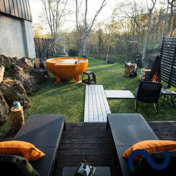 Dutchtub, Whirpool, holzbefeuert, outdoor-badewanne, ohne strom, flexibel, 4 Personen